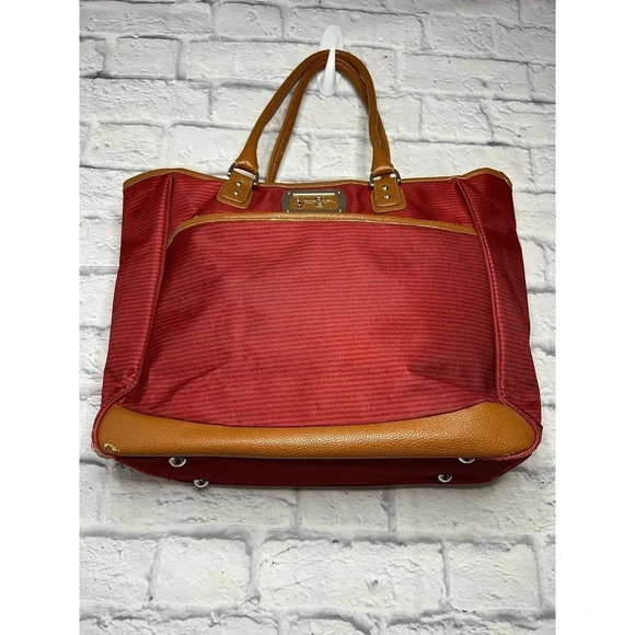 Jessica Simpson Breton pop weekender tote. - Picture 3 of 9